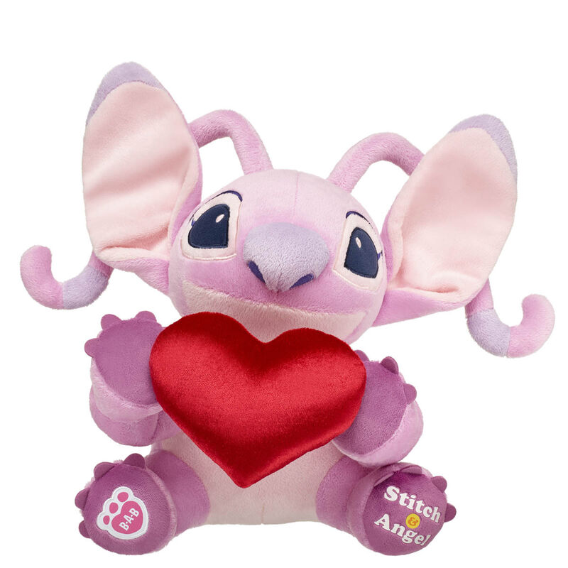 Online Exclusive Disney Stitch Angel Plush with Red Heart - Build-A-Bear Workshop®